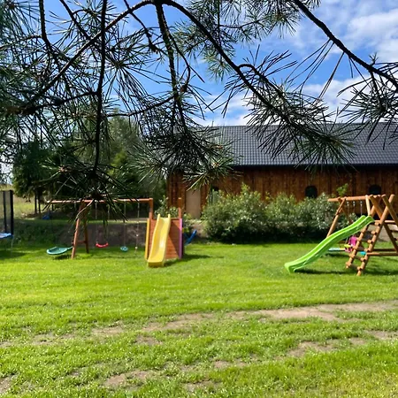 Semesterbostad Przystanek Kistowko Komfortowe Z Jacuzzi, Staw Wedkarski, Kominek, Las, Przestrzen