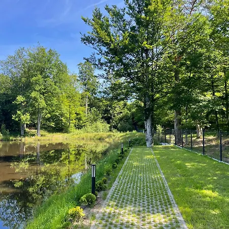 別荘 Przystanek Kistowko Komfortowe Z Jacuzzi, Staw Wedkarski, Kominek, Las, Przestrzen *