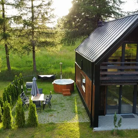 別荘 Przystanek Kistowko Komfortowe Z Jacuzzi, Staw Wedkarski, Kominek, Las, Przestrzen