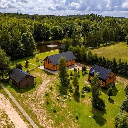 別荘 Przystanek Kistowko Komfortowe Z Jacuzzi, Staw Wedkarski, Kominek, Las, Przestrzen *